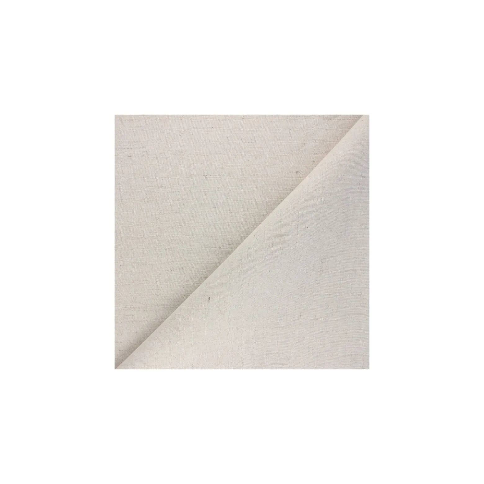 Tissu coton lin - naturel