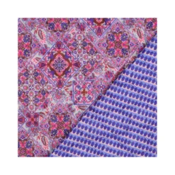 Tissu coton matelassé réversible Boha