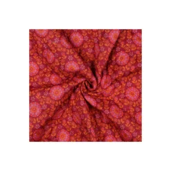 Tissu coton matelassé réversible Clem - rose