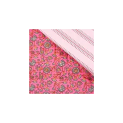 Tissu coton matelassé réversible Santal - rose