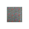 Tissu coton matelassé réversible Santal - bleu paon