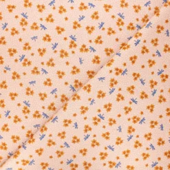 Tissu coton Ode to poppies - Delicate dragonflies - rose poudré
