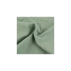 Tissu coton surpiqué - vert romarin
