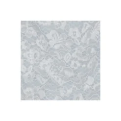 Tissu dentelle festonné - blanc
