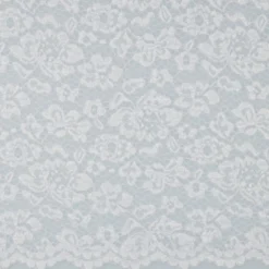Tissu dentelle festonné - blanc