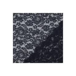 Tissu dentelle festonné - bleu marine