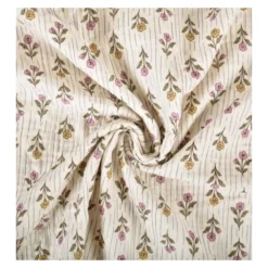 Tissu double gaze de coton Aesa - écru
