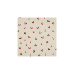 Tissu double gaze de coton Cerisette