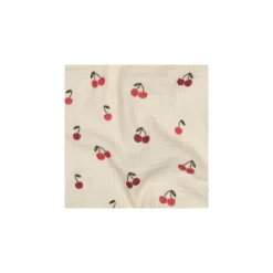 Tissu double gaze de coton Cerisette