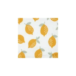 Tissu double gaze de coton Citron