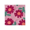 Tissu double gaze de coton Jennifer Bouron Flowers - violine