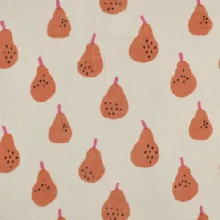 Tissu double gaze de coton Jennifer Bouron Pears - écru