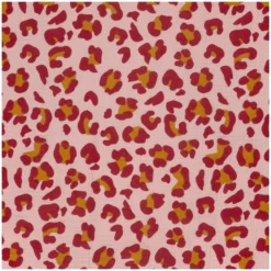 Tissu double gaze de coton Léopard
