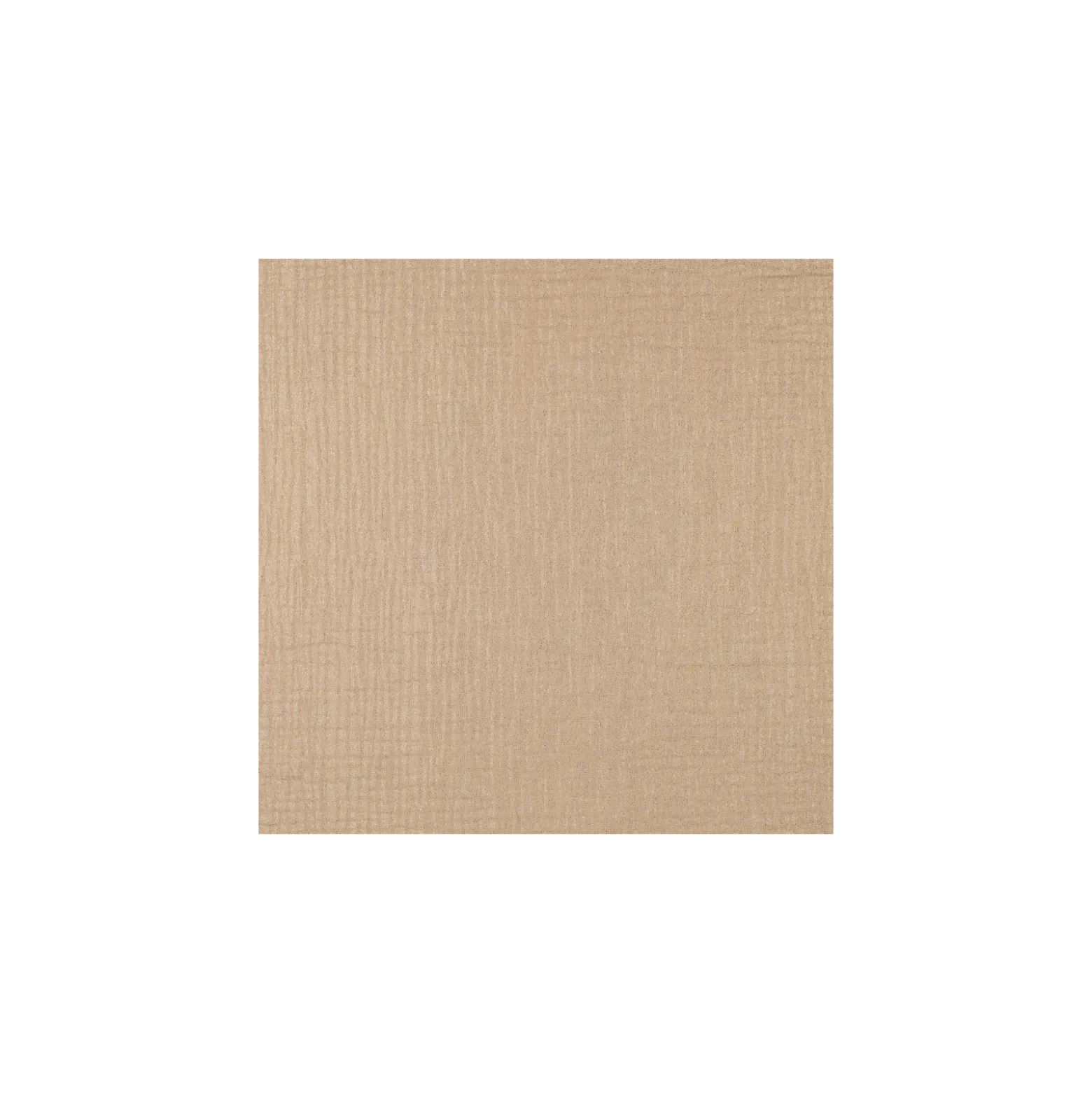 Tissu double gaze de coton pailleté - sable