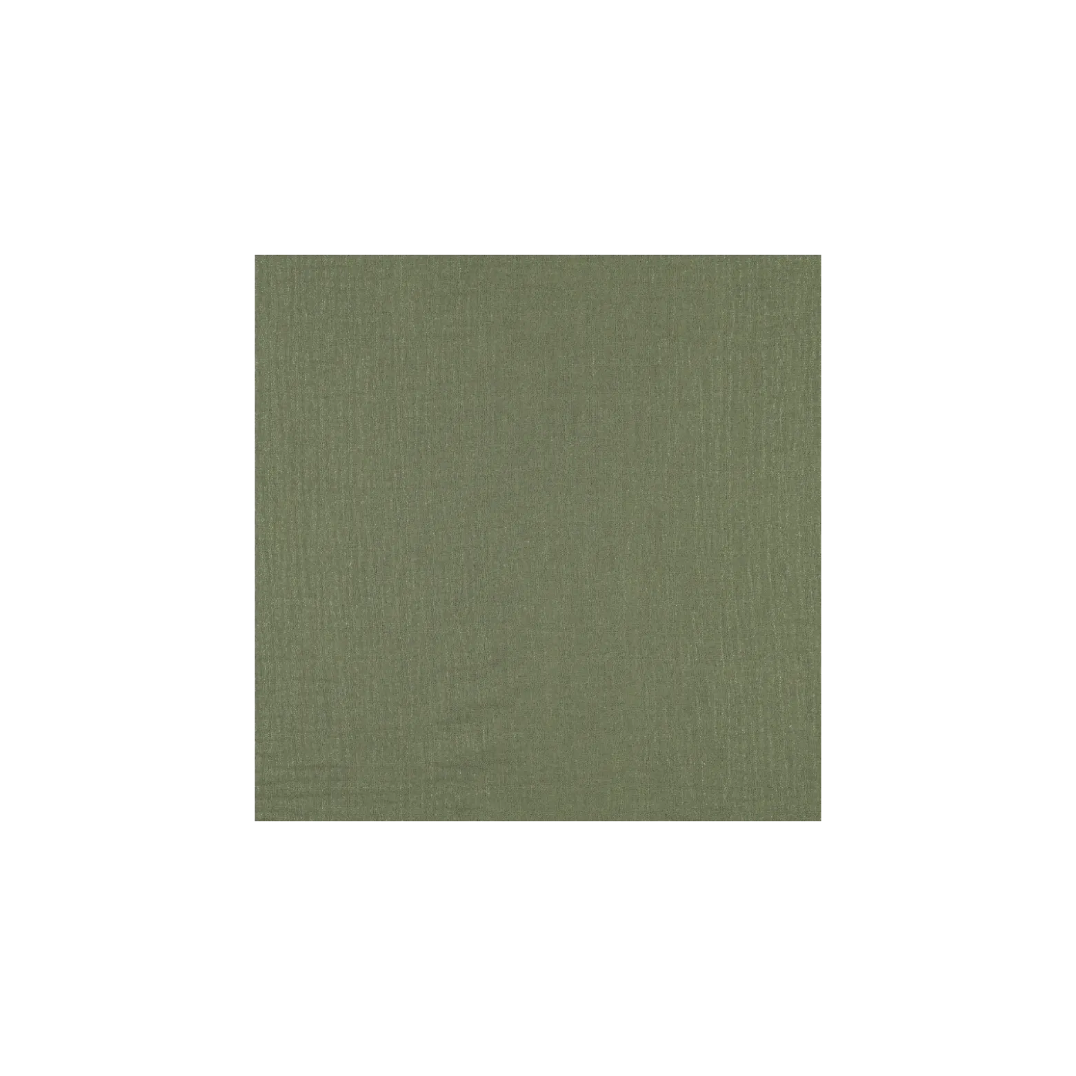 Tissu double gaze de coton pailleté - vert kaki