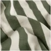 Tissu double gaze de coton rayé - vert kaki