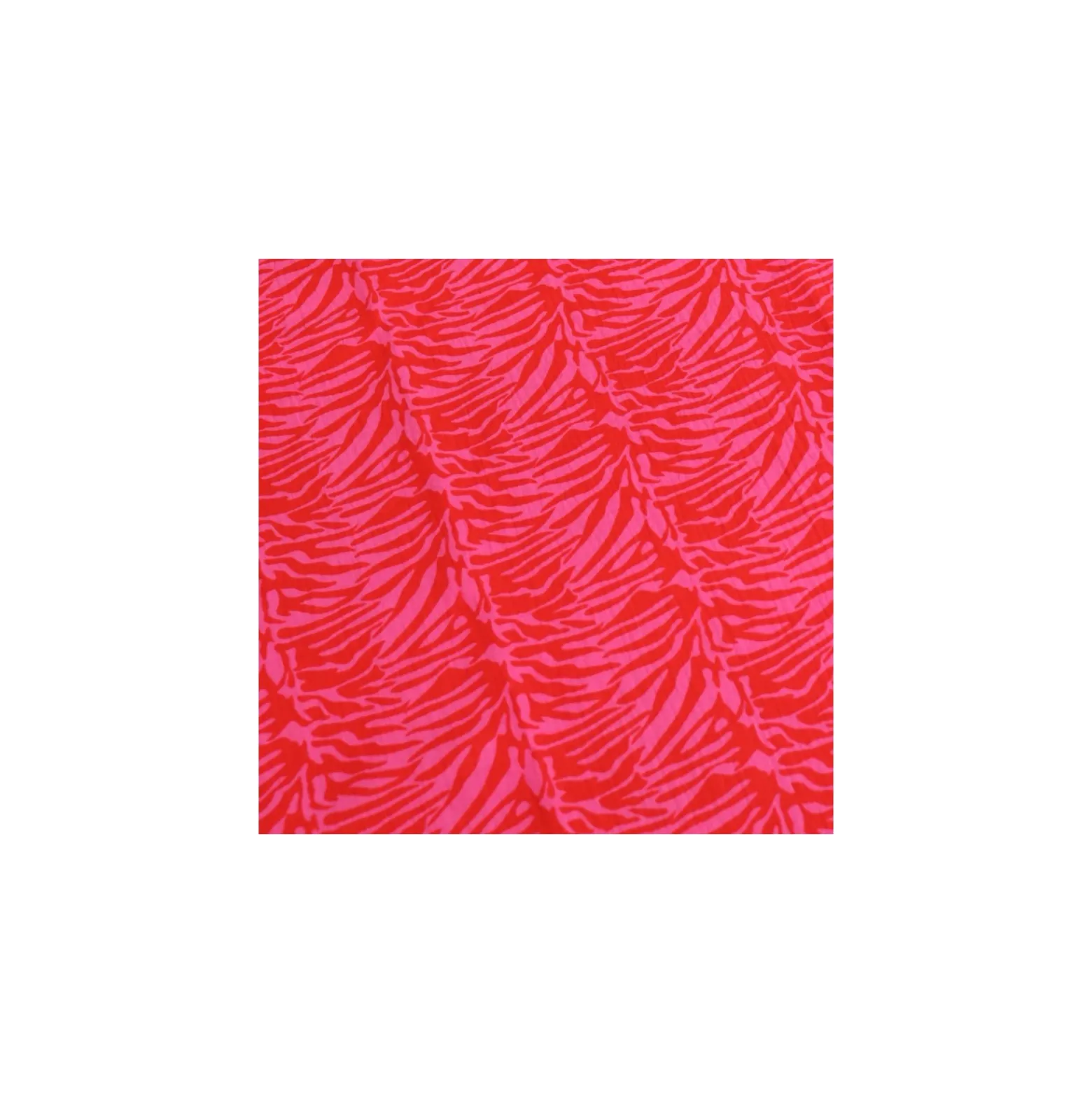 Tissu double gaze de coton Zebra néon