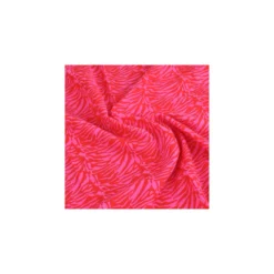 Tissu double gaze de coton Zebra néon