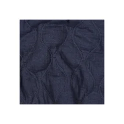 Tissu double gaze matelassé uni Ondi - bleu marine
