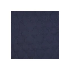 Tissu double gaze matelassé uni Ondi - bleu marine