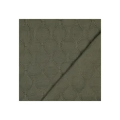 Tissu double gaze matelassé uni Ondi - vert militaire
