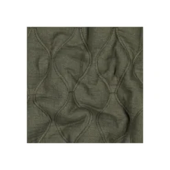 Tissu double gaze matelassé uni Ondi - vert militaire