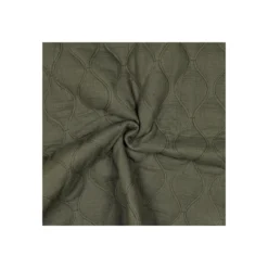 Tissu double gaze matelassé uni Ondi - vert militaire
