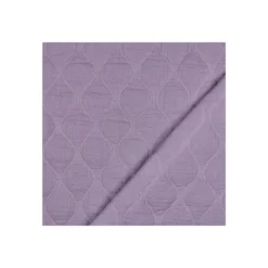 Tissu double gaze matelassé uni Ondi - lilas
