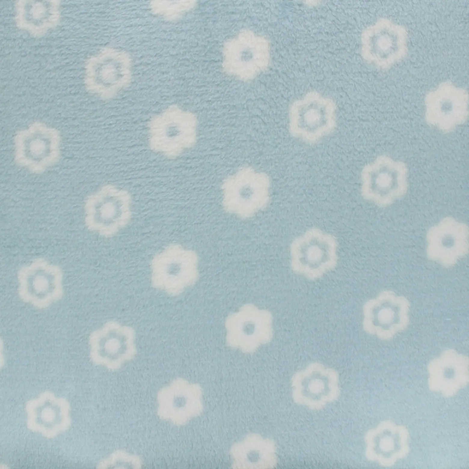Tissu doudou Flona - bleu