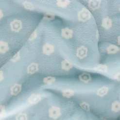 Tissu doudou Flona - bleu