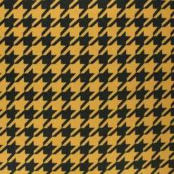 Tissu drap manteau léger Pied-de-coq - jaune moutarde