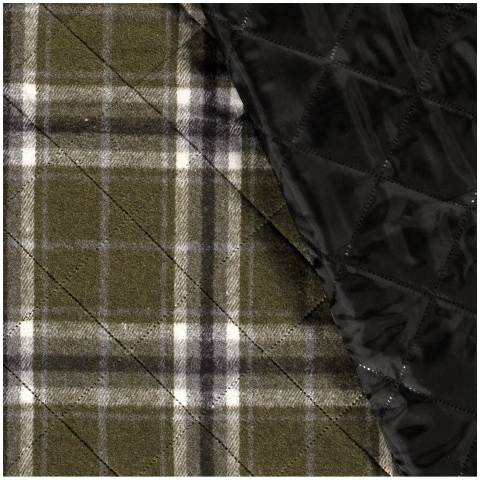 Tissu drap manteau matelassé Elden