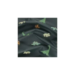 Tissu enduit spécial ciré Dinosaures - vert foncé