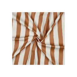 Tissu enduit spécial ciré Rayures - camel
