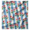 Tissu enduit spécial ciré Tulipe - bleu