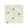 Tissu fourrure sherpa brodé Fleur
