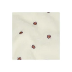 Tissu fourrure sherpa brodé Fleur