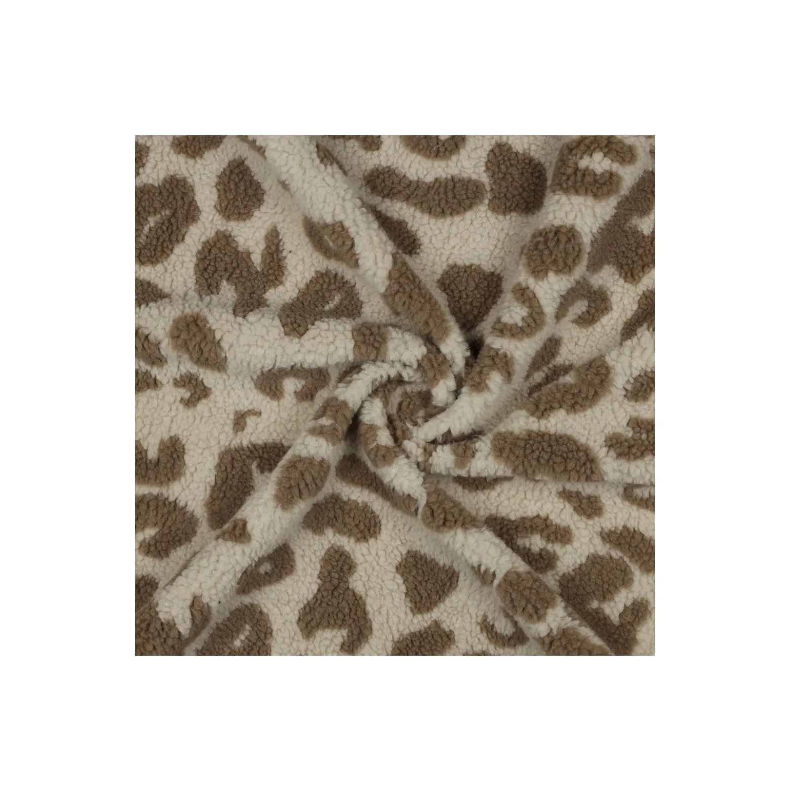 Tissu fourrure sherpa Graou - taupe