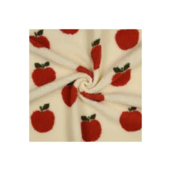 Tissu fourrure sherpa Pomme - écru
