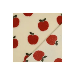 Tissu fourrure sherpa Pomme - écru