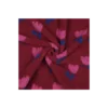 Tissu fourrure sherpa Tulipe - bordeaux