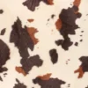 Tissu fourrure Velboa - vache marron