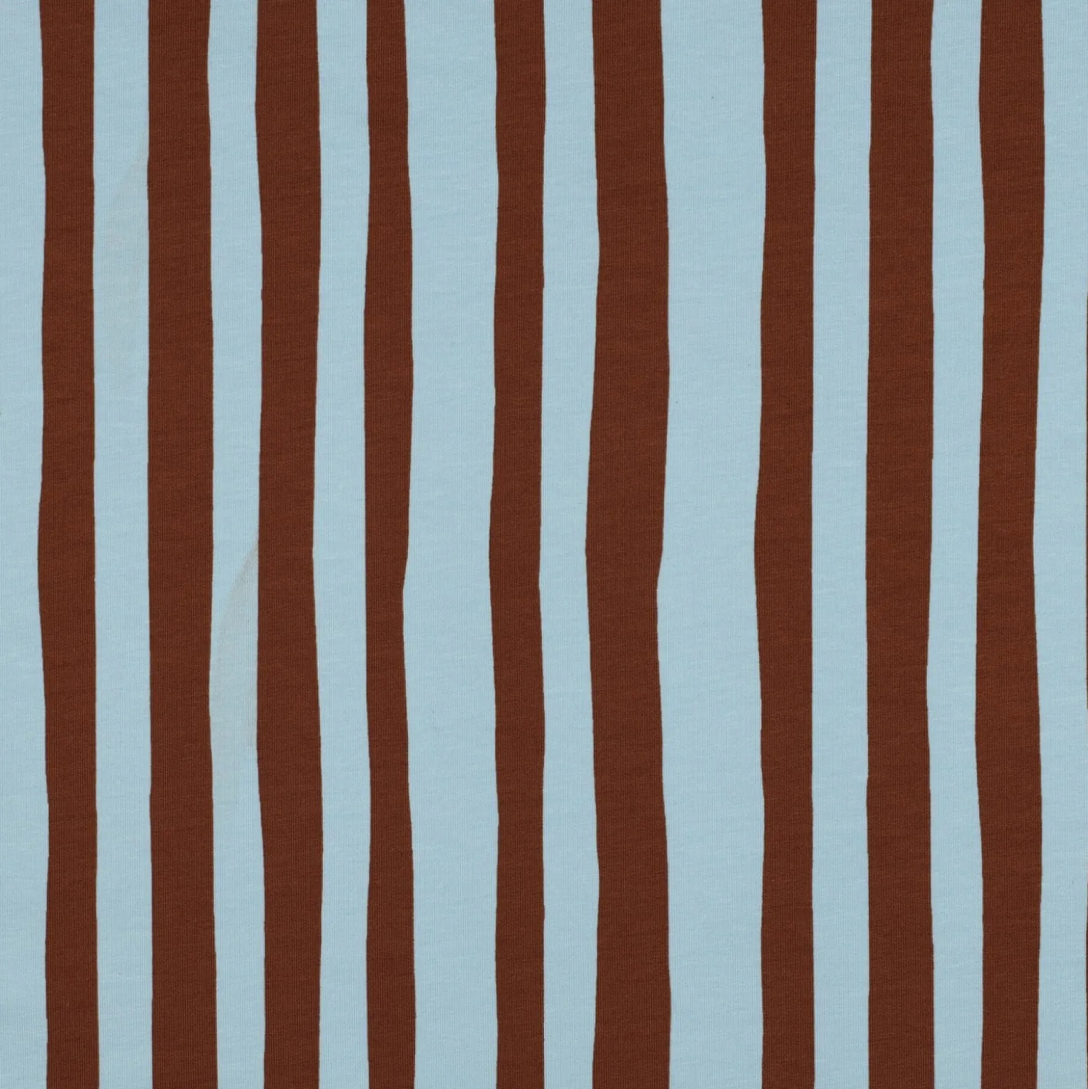 Tissu french terry Jennifer Bouron Stripes - bleu/marron