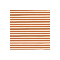 Tissu french terry Marinière - cannelle