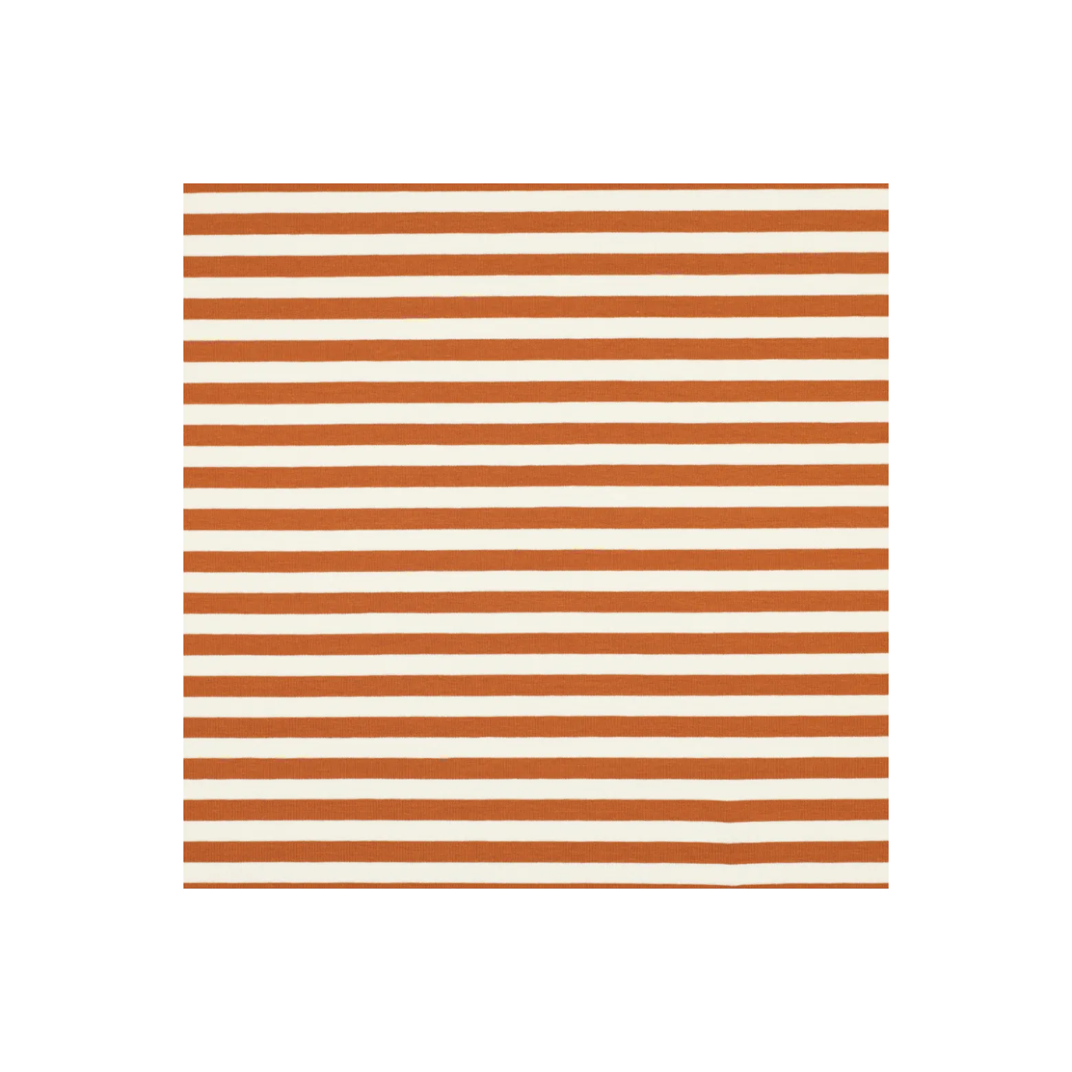 Tissu french terry Marinière - cannelle