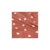 Tissu french terry Petit Cœur - terracotta
