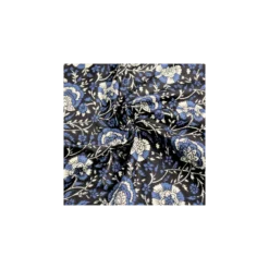 Tissu indien Agra - noir