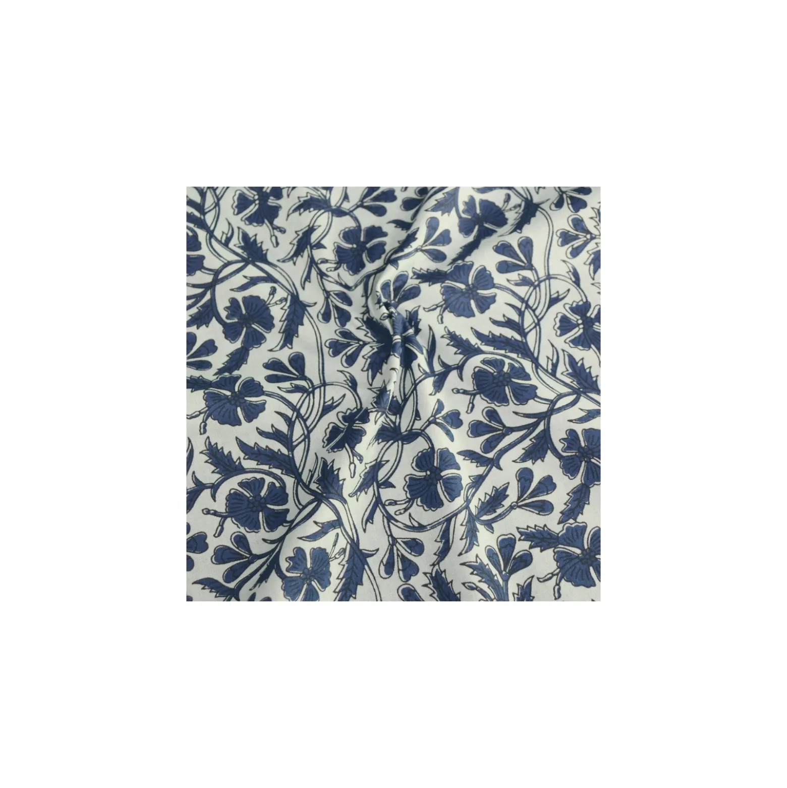 Tissu indien Chullyu - bleu