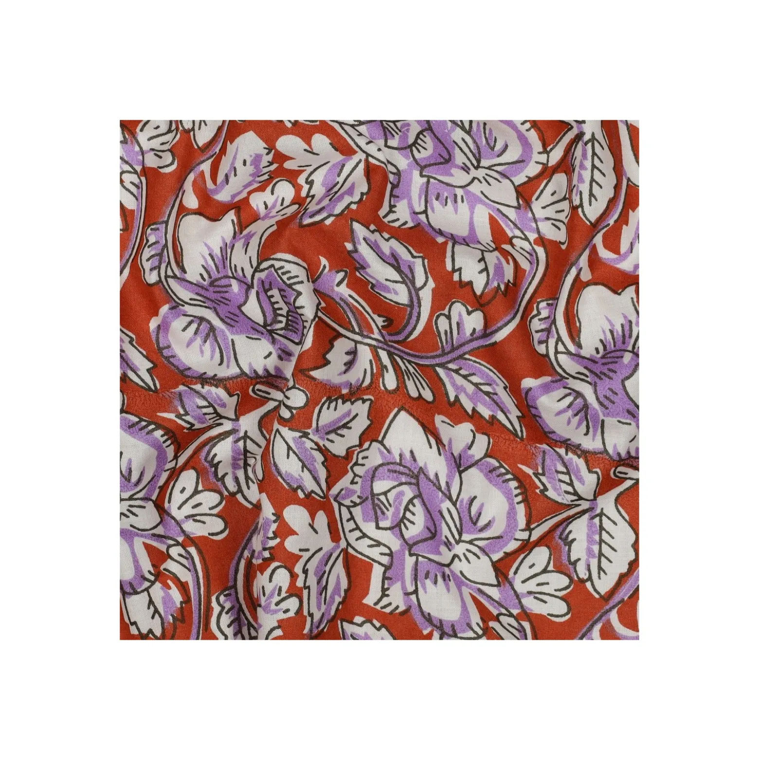 Tissu indien Jaisalmer - terracotta
