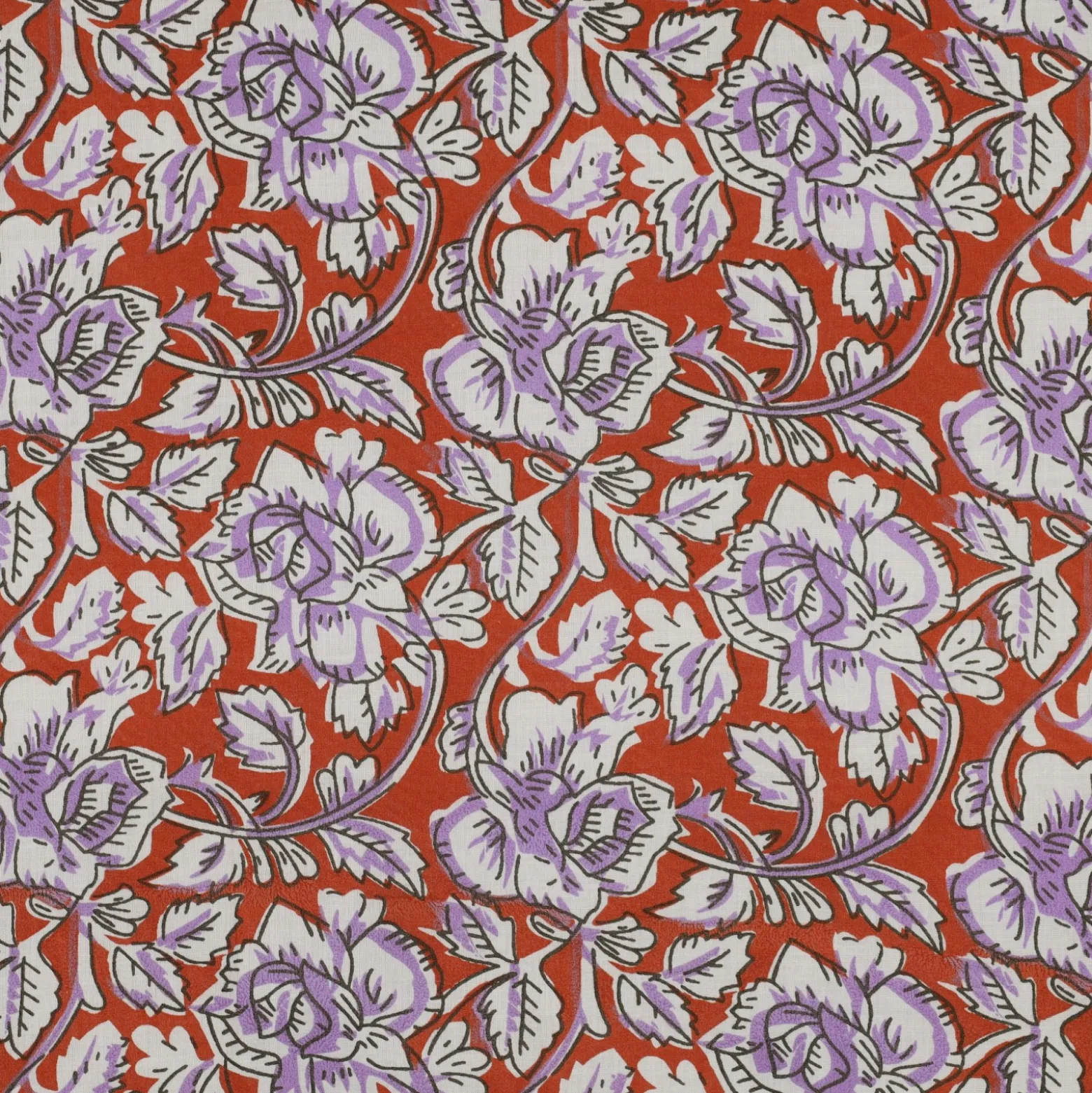 Tissu indien Jaisalmer - terracotta